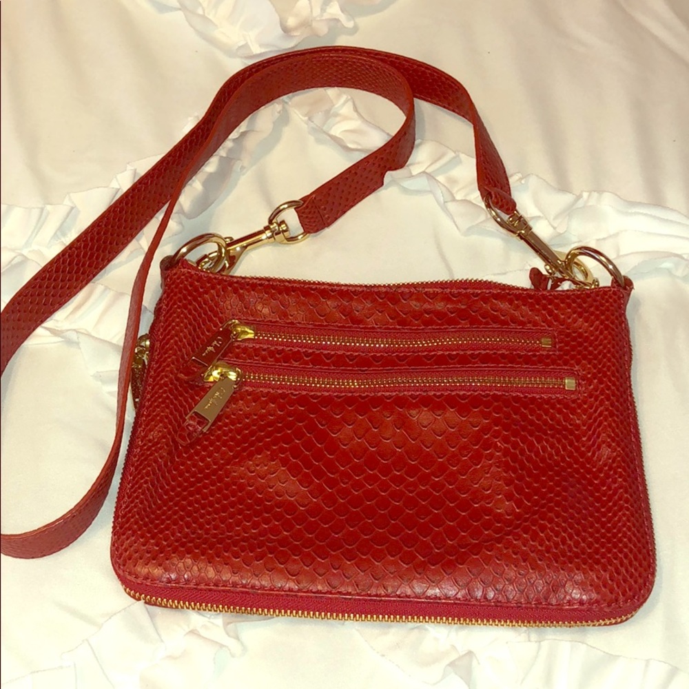 Cole Haan Red Leather Crossbody